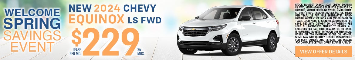 2024 Chevy Equinox LS Lease Special