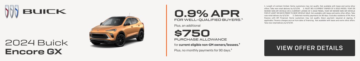 0.9% APR 
FOR WELL-QUALIFIED BUYERS.1

Plus, an additional $750 PURCHASE ALLOWANCE for current el...