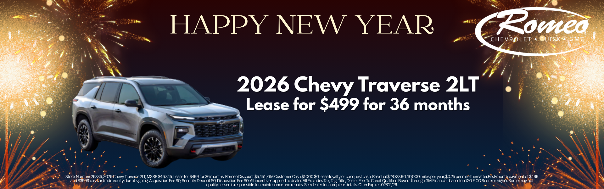 2026 Chevy Traverse 2LT 