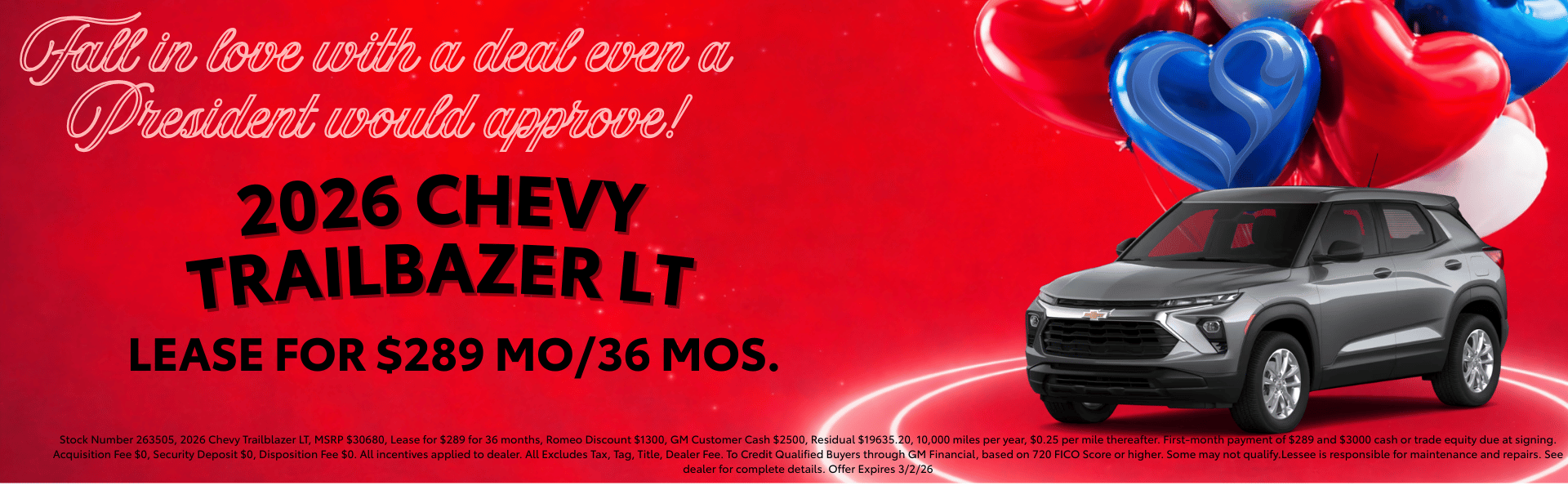 2026 CHEVY TRAILBAZER LT