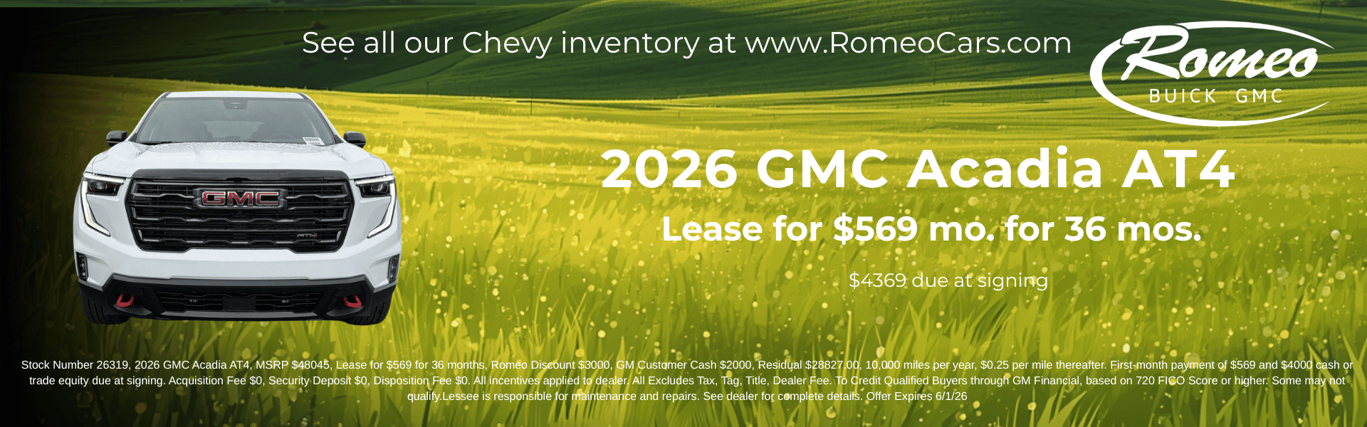2026 GMC Acadia
