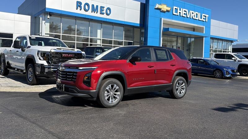 Red Chevrolet Equinox parked outside Romeo Chevrolet’s dealership in Lake Katrine, NY.