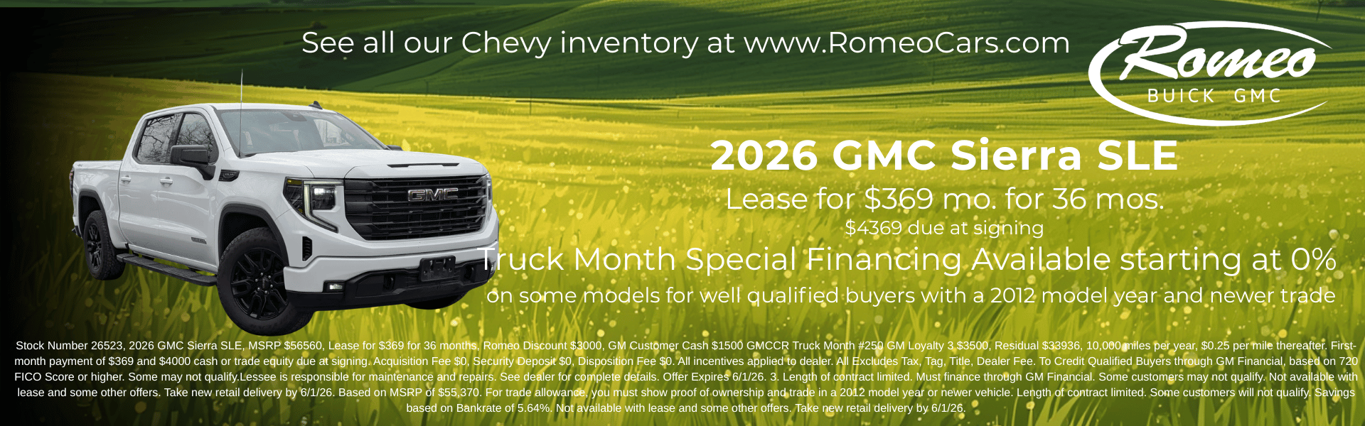 2026 GMC Sierra SLE